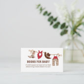 カウボーイ赤ちゃんシャワーベビー収納用ブック エンクロージャーカード (スタンド正面)