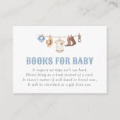 カウボーイ赤ちゃんシャワーベビー エンクロージャーカード (正面)