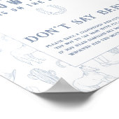 カウボーイ赤ちゃんシャワーベビー ポスター (角)