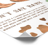 カウボーイ赤ちゃんシャワーベビー ポスター (角)