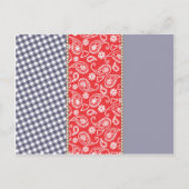 カウボーイ赤ちゃんシャワー単語スクランブルゲーム インビテーションポストカード (裏面)