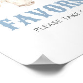 カウボーイ赤ちゃんシャワー好意サイン ポスター (角)