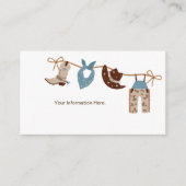 カウボーイ赤ちゃんシャワー情報エンクロージャー エンクロージャーカード (正面)