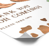 カウボーイ赤ちゃんシャワー来ありがとう ポスター (角)