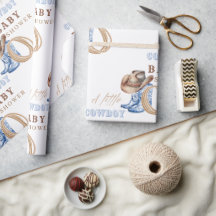 カウボーイ赤ちゃんシャワー水素朴色