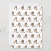 カウボーイ赤ちゃんシャワー水素朴色 招待状 (裏面)