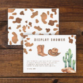 カウボーイ赤ちゃんシャワー表示シャワー エンクロージャーカード