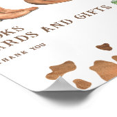 カウボーイ赤ちゃんシャワー – ブックカードとギフトポスター ポスター (角)