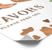 カウボーイ赤ん坊シャワーの好意 ポスター (角)