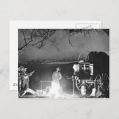 カウボーイ遊ズとキャンプファイアのまわりにを歌う ポストカード (正面/裏面)