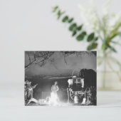 カウボーイ遊ズとキャンプファイアのまわりにを歌う ポストカード (スタンド正面)