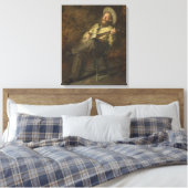 カウボーイ遊ズ・ザ・バンジョーと歌うカントリー・ミュージック キャンバスプリント (インサイチュ (寝室))