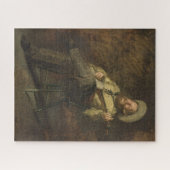 カウボーイ遊ズ・ザ・バンジョーと歌うカントリー・ミュージック ジグソーパズル (横)