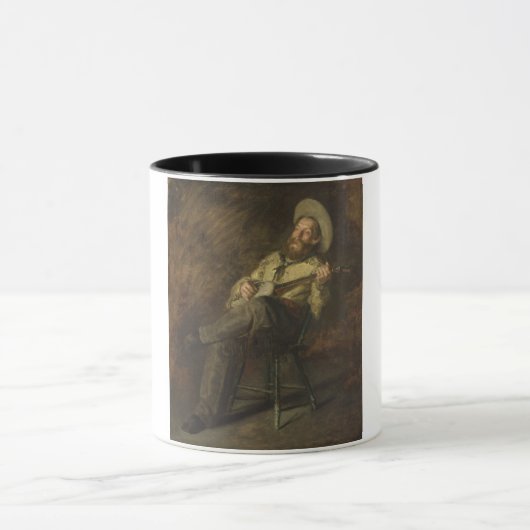 カウボーイ遊ズ・ザ・バンジョーと歌うカントリー・ミュージック マグカップ (中央)