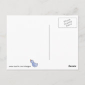 カウボーイ雪だるまウィズレッドバンダナ ポストカード (裏面)