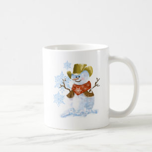 カウボーイ雪だるまクリスマスコーヒカップ コーヒーマグカップ