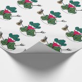 カウボーイ雪だるまバンディトウィズマネーバッグ ラッピングペーパー (角)