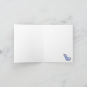 カウボーイ雪だるま 空白の シーズンカード (内部)