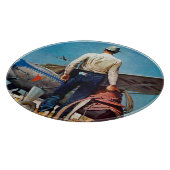 カウボーイ飛んでいるバイミードシェーファー カッティングボード (角)