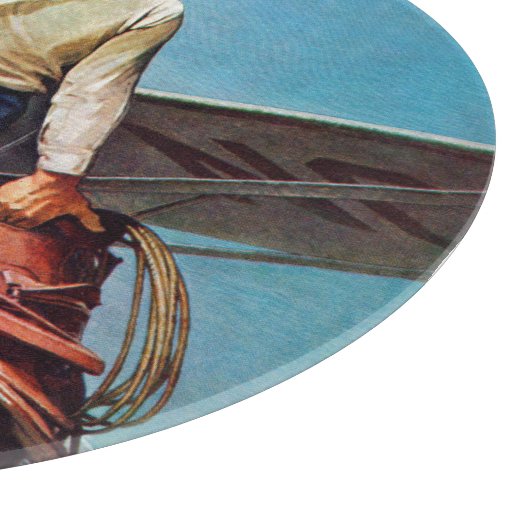 カウボーイ飛んでいるバイミードシェーファー カッティングボード (角)