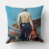 カウボーイ飛んでいるバイミードシェーファー クッション (裏面)