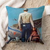 カウボーイ飛んでいるバイミードシェーファー クッション (ブランケット)