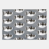 カウボーイ1895フレデリック・レミントンの秋 ラッピングペーパーシート (正面3)