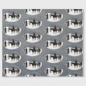 カウボーイ1895フレデリック・レミントンの秋 ラッピングペーパー (フラット)