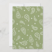 カウボーイ1stロデオハイランド牛テーマ誕生日パーティー 招待状 (裏面)