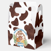 カウボーイ1stロデオ西パーソナライズされた誕生日 フェイバーボックス (オープン)