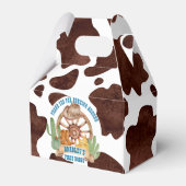 カウボーイ1stロデオ西パーソナライズされた誕生日 フェイバーボックス (正面サイド)