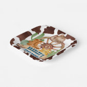 カウボーイ1stロデオ馬ファームパーティー パーソナライズされた ペーパープレート (傾斜あり)