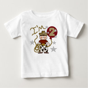 カウボーイ2nd誕生日 ベビーTシャツ