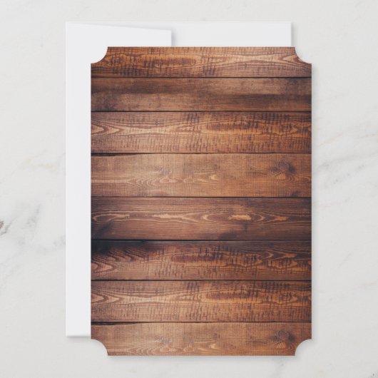 カウボーイ4th誕生日招待状 招待状 (裏面)