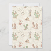 カウボーイ5歳誕生日パーティー招待状 招待状 (裏面)