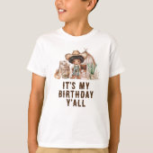 カウボーイ お誕生日おめでとうだよみんな Tシャツ (正面)
