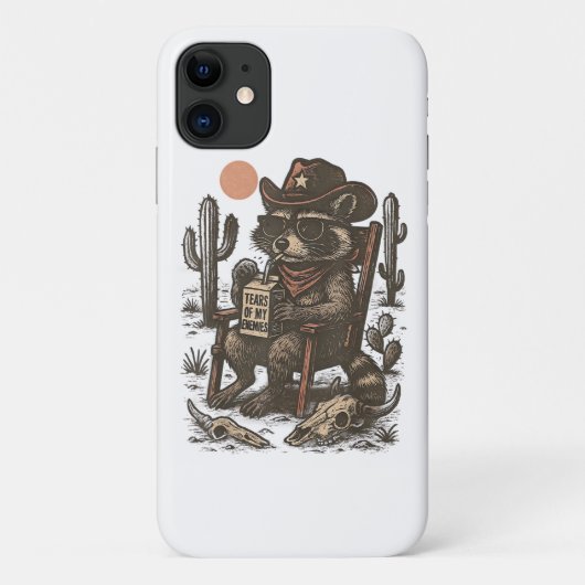 カウボーイ・アライグマ 楽しい西部劇 Case-Mate iPhoneケース (裏面)