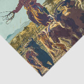 カウボーイ・アンド・キャトル・デコパージュ 薄葉紙 (詳細)