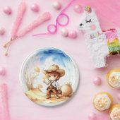 カウボーイ・インスパイアテーマ男の赤ちゃんシャワー ペーパープレート (パーティー)