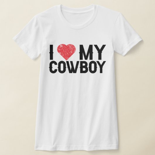 カウボーイ・ウェスタン・カントリーの女の子が大好き Tシャツ (レイダウン)