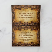 カウボーイ・ウェスタン・カントリー結婚式 サンキューカード (内部)