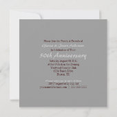 カウボーイ・ウェスタン・カントリー 50周年記念結婚式 招待状 (裏面)