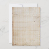 カウボーイ・ウェスタン・バースデー・パーティーの招待状 招待状 (裏面)