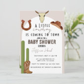 カウボーイ・ウェスタン・ベイビーシャワー 招待状 (スタンド正面)