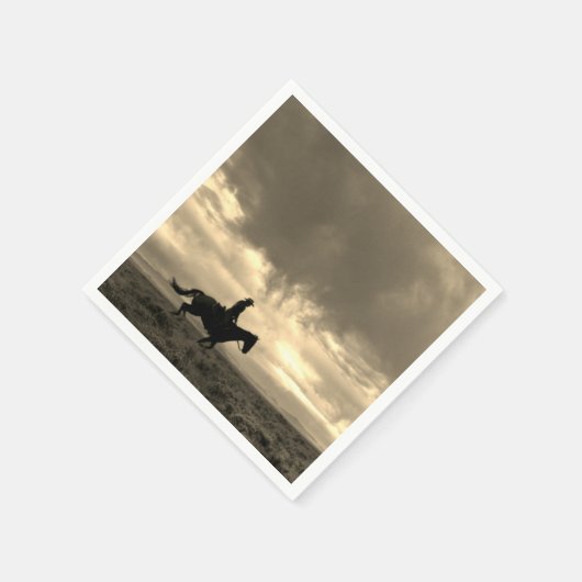 カウボーイ・ウェスタン・ペーパーナプキン スタンダードカクテルナプキン (角)