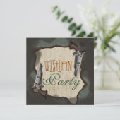 カウボーイ・ウェスタン・ランチ・コーラル・パーティー 招待状 (スタンド正面)