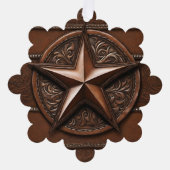 カウボーイ ウエスタン カントリー スター オブジェ オーナメントカード (正面)