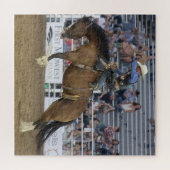 カウボーイ ウエスタン ロデオ 荒馬 コーラル ジグソーパズル (横)