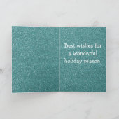 カウボーイ・カウガール ローピング オン ブルー ホリデー カード (内部)