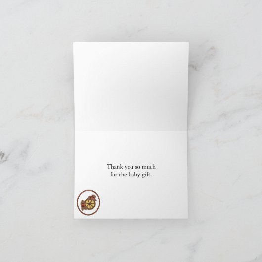 カウボーイ・カウガール 感謝カード (内部)